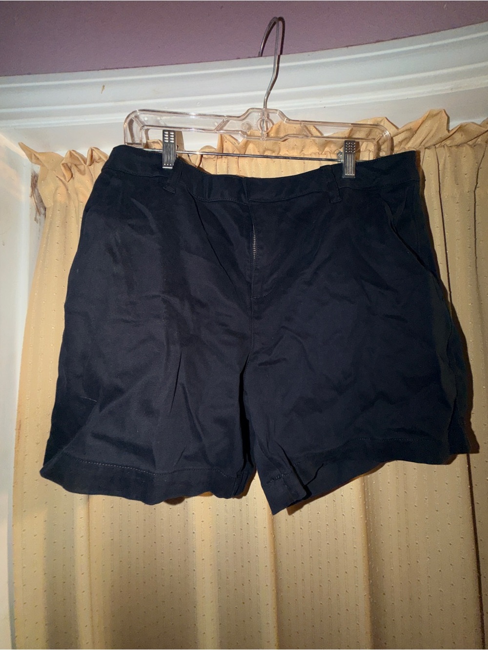 Banana Republic Women's Navy Flat-Front Shorts